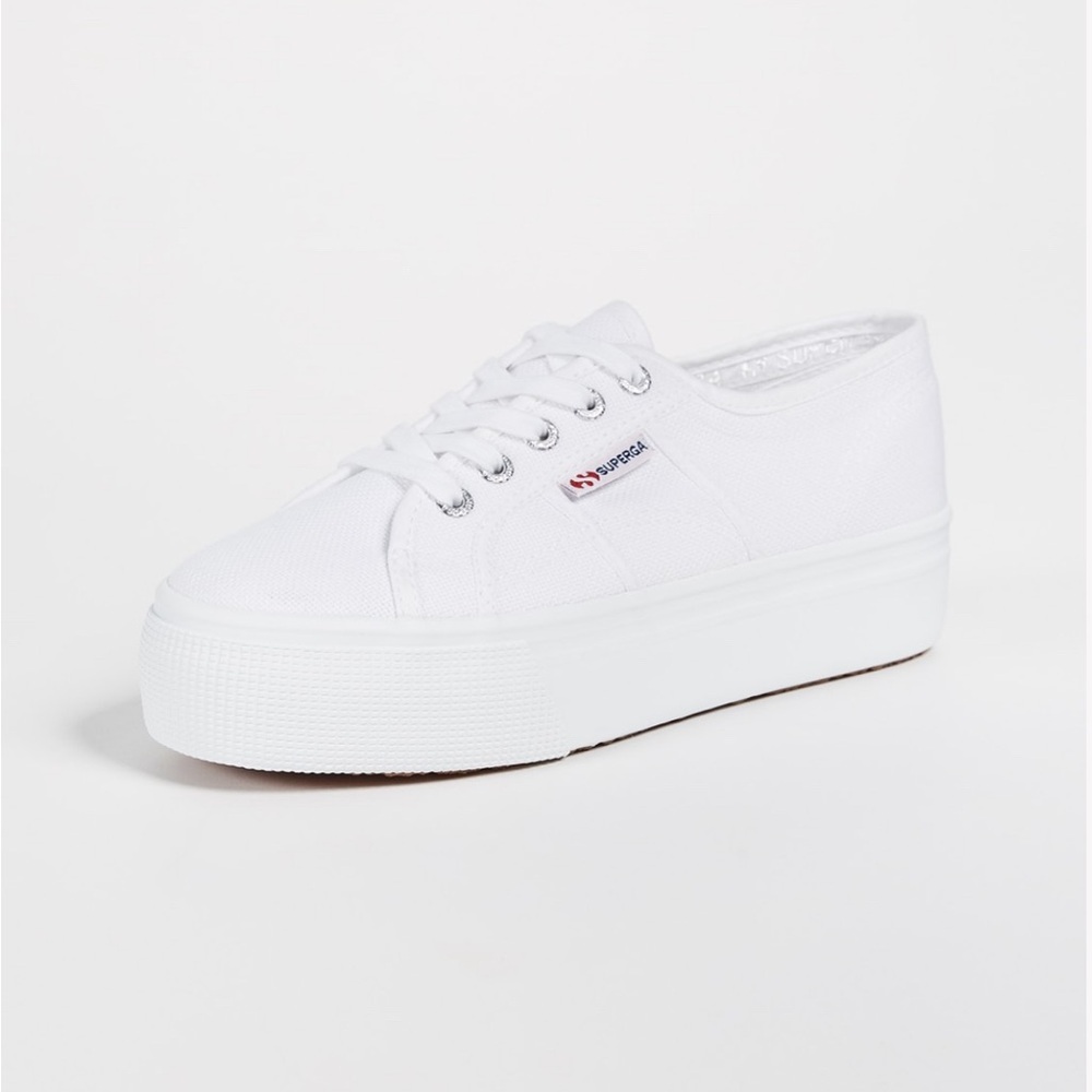 New with box white Superga platform 2790a COTW SIZE 8, EUR 39. NWT new w/box